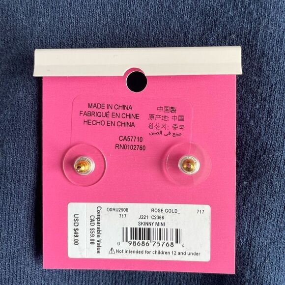 🆕 Kate spade bow tie earrings - ROSE GOLD - Picture 3 of 3